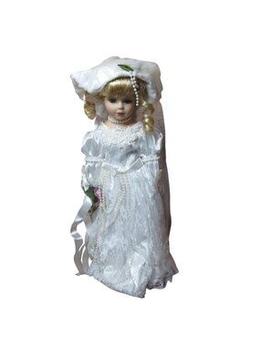 UniQue Porcelain Doll Collection Bride 16"  - Rosalie #16304C